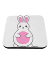 Cute Easter Bunny - Pink Coaster by TooLoud-Coasters-TooLoud-White-Davson Sales