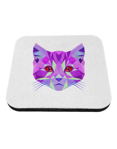 Geometric Kitty Purple Coaster-Coasters-TooLoud-1-Davson Sales