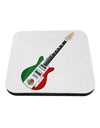 Mexican Flag Guitar Design Coaster by TooLoud-Coasters-TooLoud-White-Davson Sales