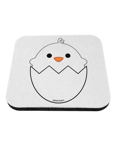 Cute Hatching Chick - White Coaster by TooLoud-Coasters-TooLoud-White-Davson Sales