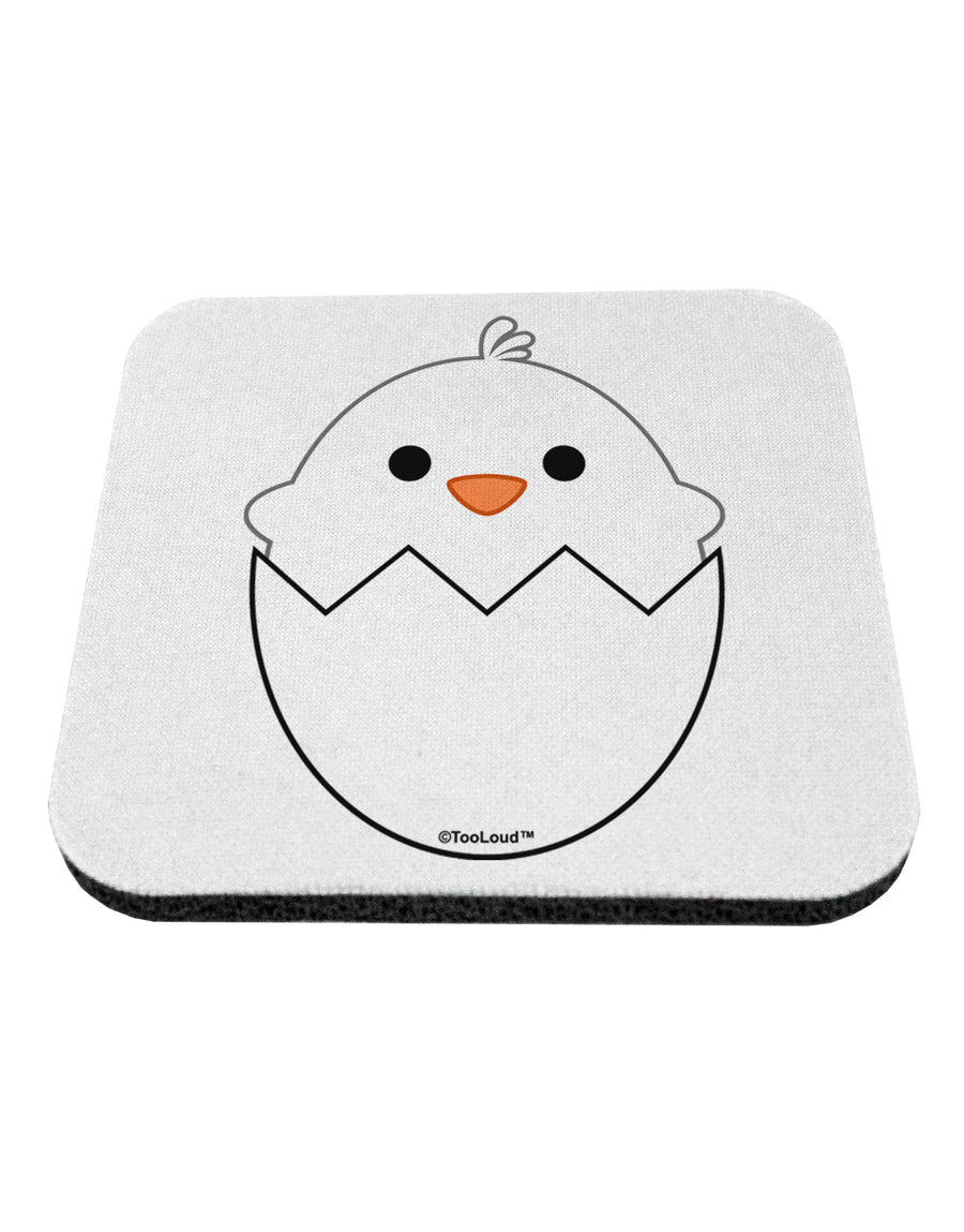 Cute Hatching Chick - White Coaster by TooLoud-Coasters-TooLoud-White-Davson Sales