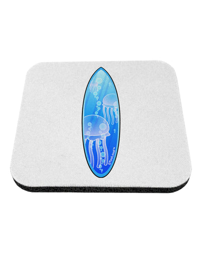 Jellyfish Surfboard Coaster by TooLoud-Coasters-TooLoud-White-Davson Sales