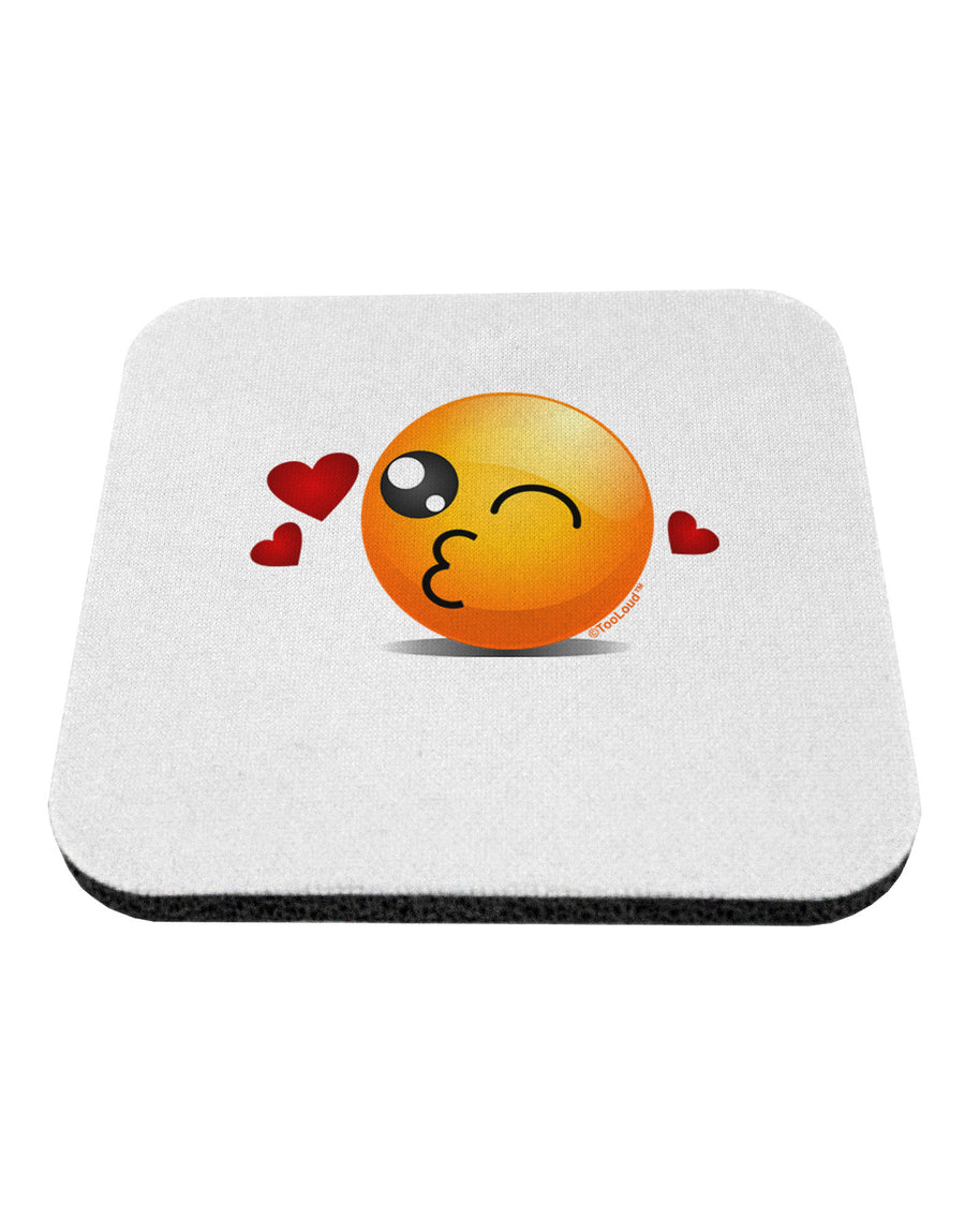 Kissy Face Emoji Coaster-Coasters-TooLoud-1-Davson Sales