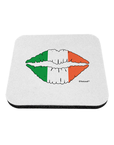 Irish Flag Kiss Coaster by TooLoud-Coasters-TooLoud-White-Davson Sales