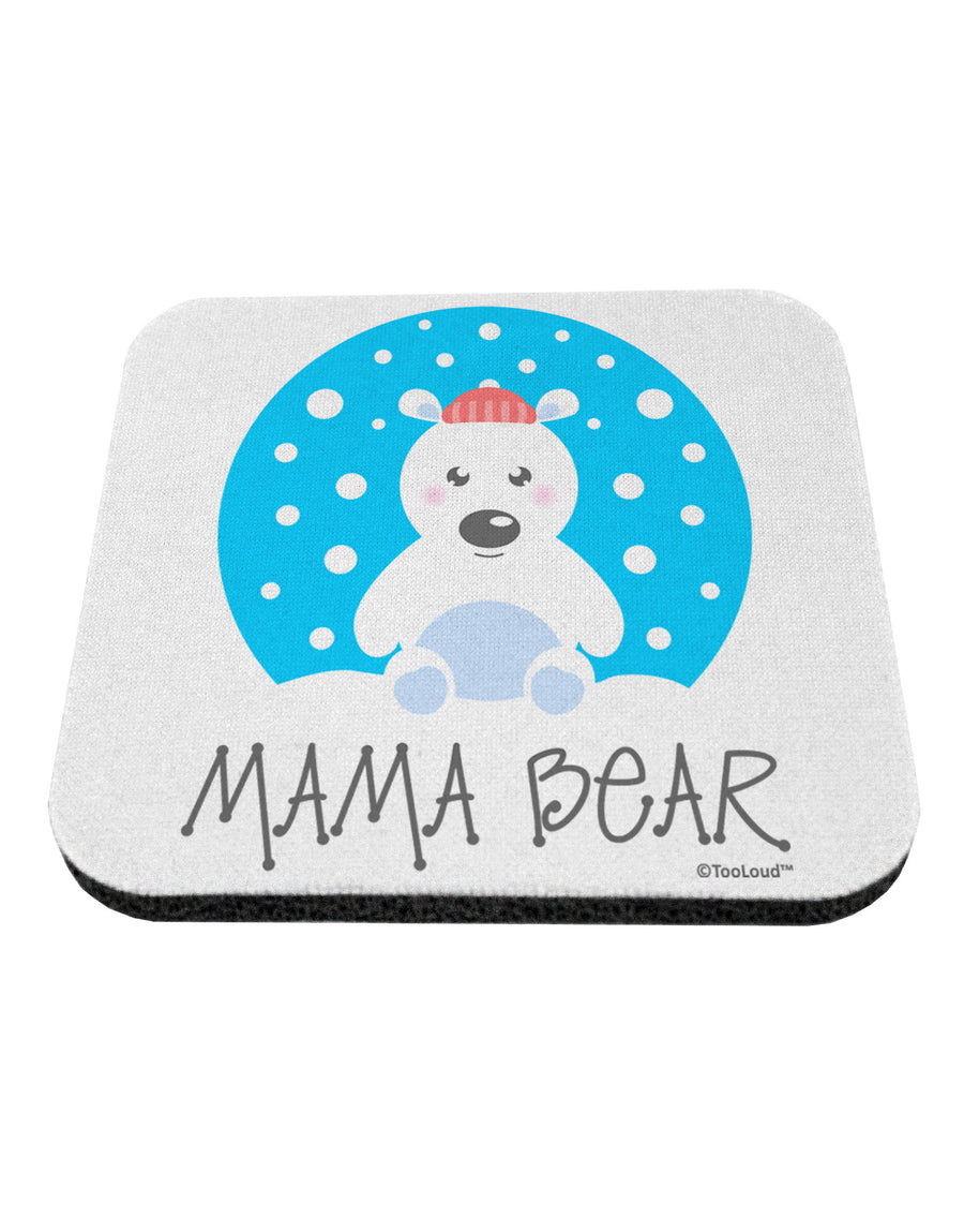 Matching Polar Bear Family - Mama Bear Coaster by TooLoud-Coasters-TooLoud-White-Davson Sales