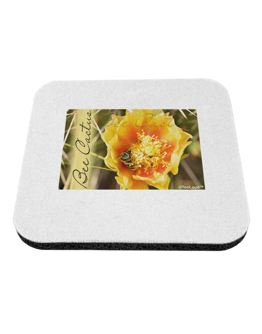 Bee Cactus with Text Coaster-Coasters-TooLoud-1-Davson Sales