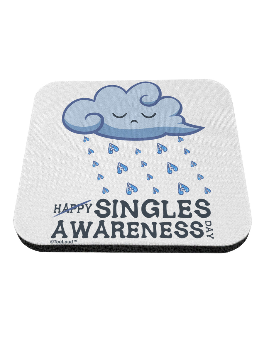 Happy Singles Awareness Day Coaster-Coasters-TooLoud-White-Davson Sales