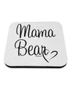 Mama Bear with Heart - Mom Design Coaster by TooLoud-Coasters-TooLoud-White-Davson Sales