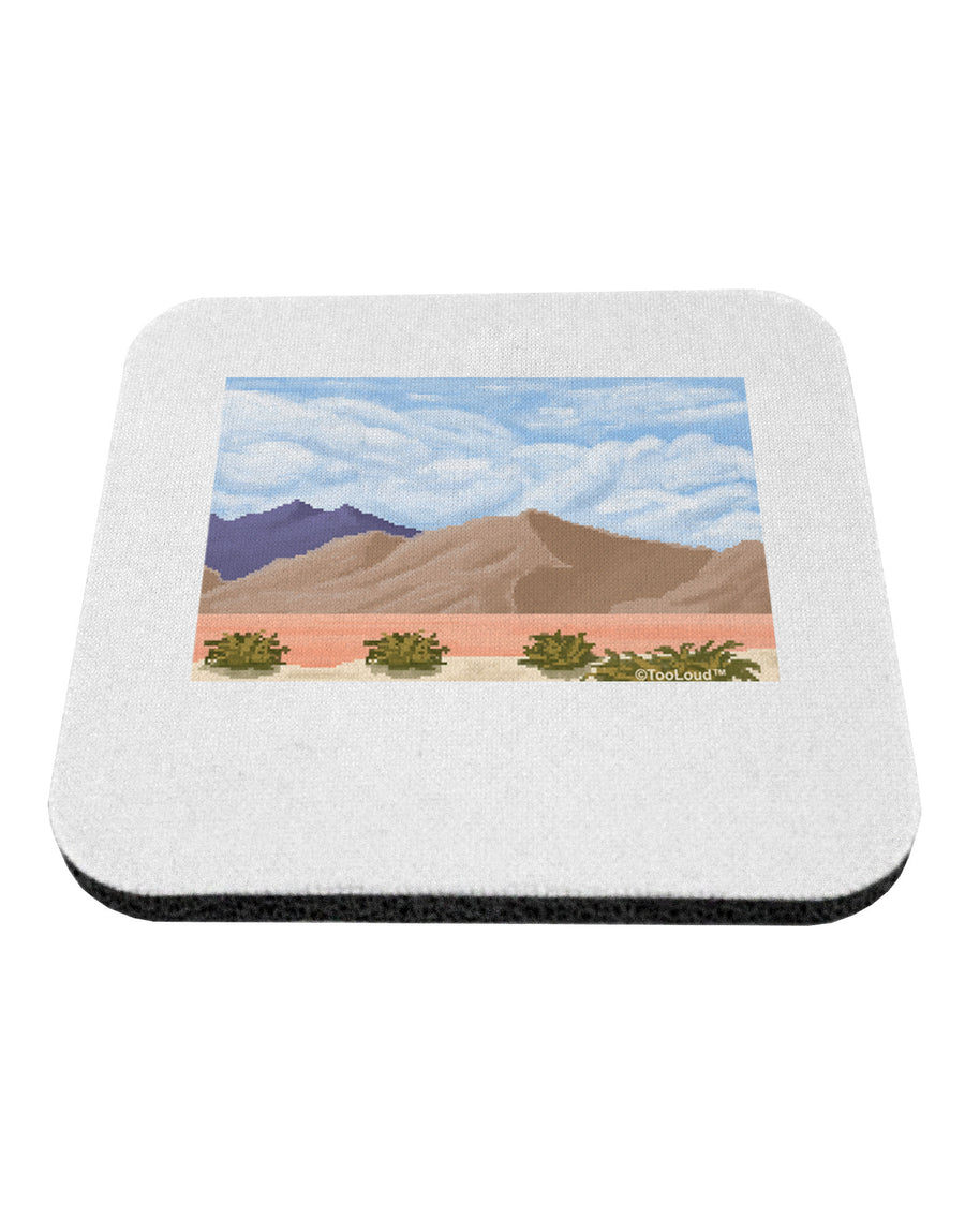 Pixel Landscape - Desert Coaster-Coasters-TooLoud-White-Davson Sales