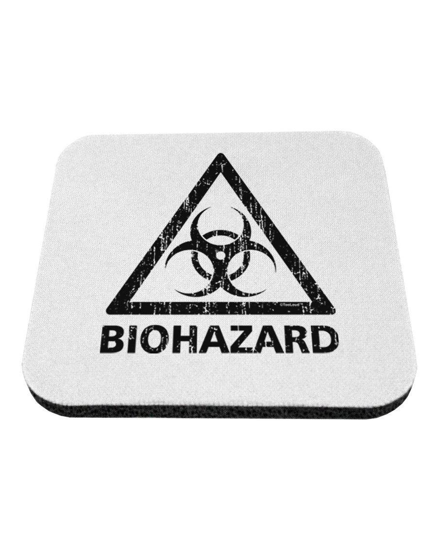 Biohazard Sign Distressed Coaster-Coasters-TooLoud-White-Davson Sales