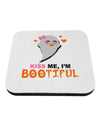 Kiss Me BOOtiful Ghost Orange Coaster-Coasters-TooLoud-White-Davson Sales