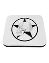 White Skull With Star Coaster by TooLoud-Coasters-TooLoud-White-Davson Sales