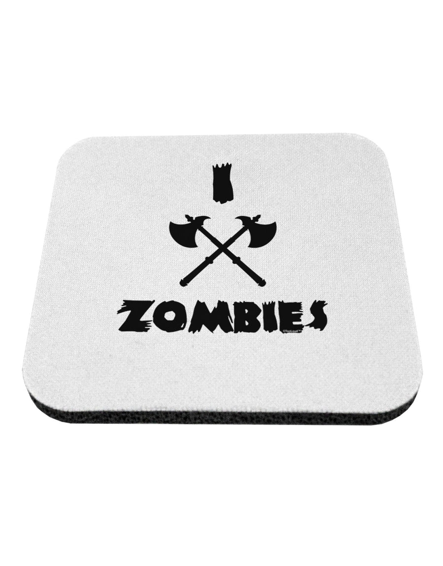 I Axe Zombies - Funny Apocalypse Coaster-Coasters-TooLoud-White-Davson Sales