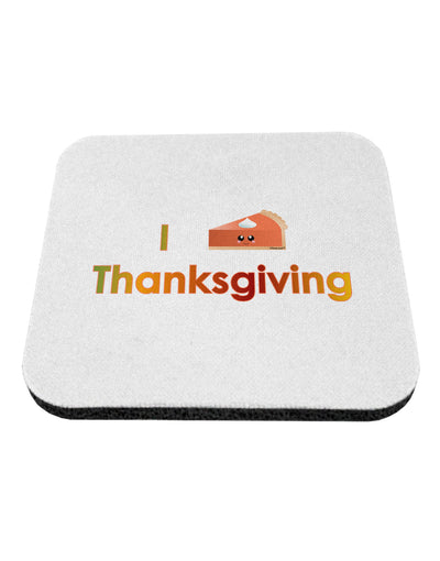 I Heart Thanksgiving Pumpkin Pie Coaster-Coasters-TooLoud-White-Davson Sales