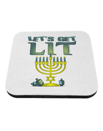 Let's Get Lit Menorah Coaster-Coasters-TooLoud-1-Davson Sales