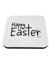 Happy Easter with Cross Coaster by TooLoud-Coasters-TooLoud-White-Davson Sales