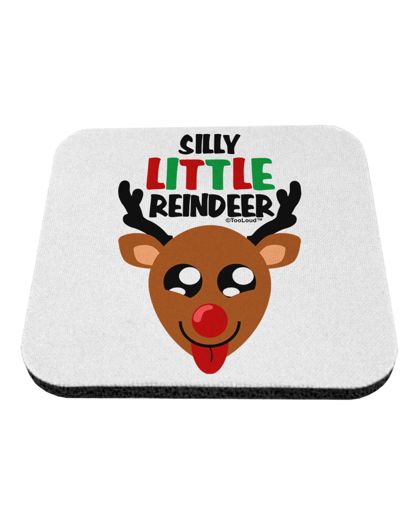 Silly Little Reindeer Matching Deer Coaster-Coasters-TooLoud-1-Davson Sales