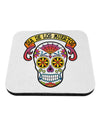 Dia de los Muertos Calavera Coaster-Coasters-TooLoud-White-Davson Sales