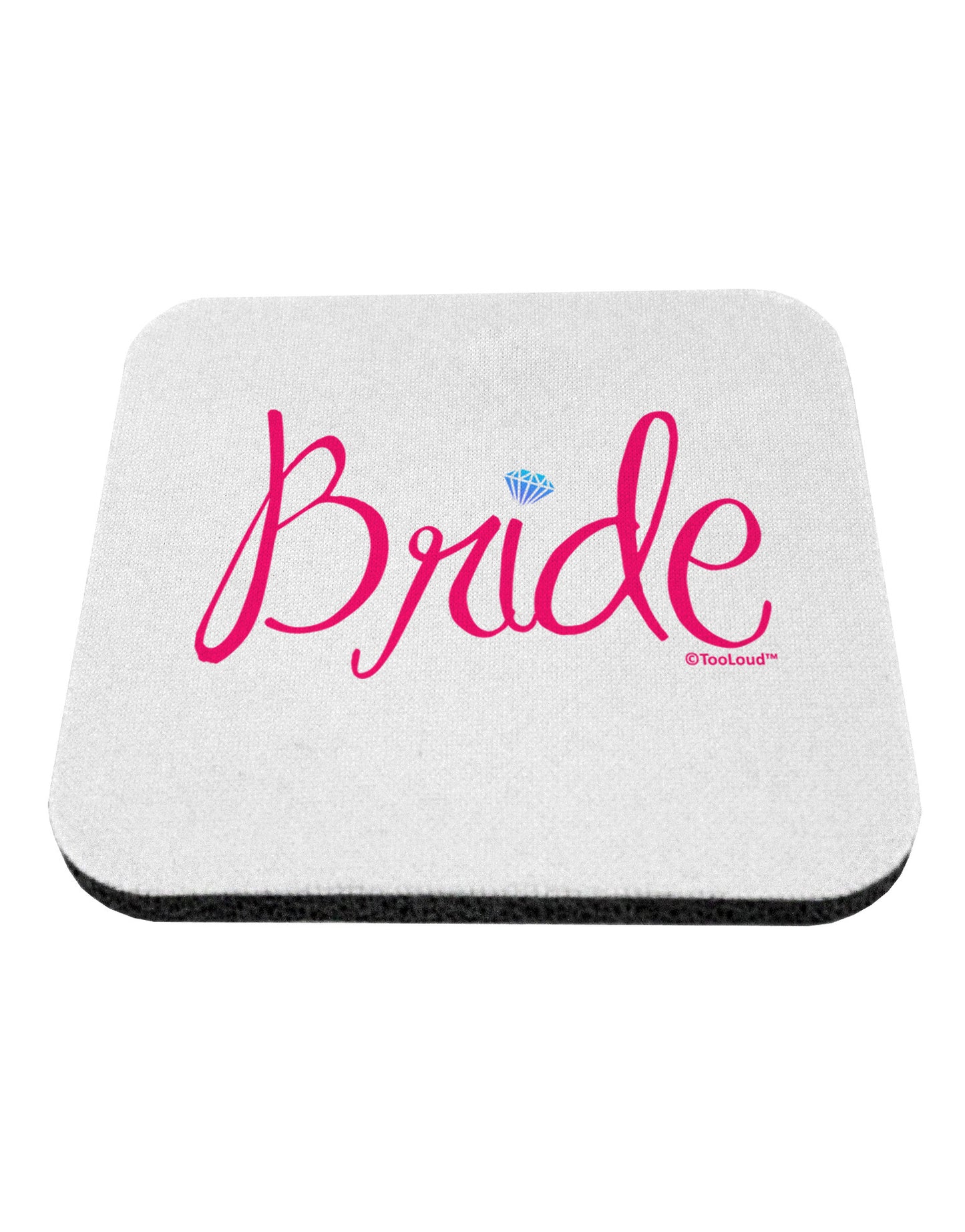 Bride Design - Diamond - Color Coaster-Coasters-TooLoud-White-Davson Sales
