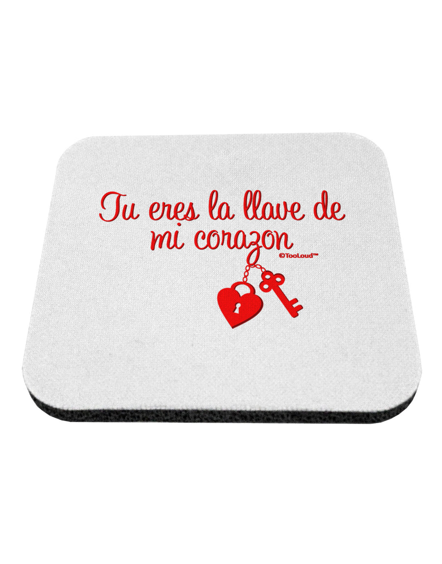 Tu Eres La Llave De Mi Corazon Coaster by TooLoud-Coasters-TooLoud-White-Davson Sales