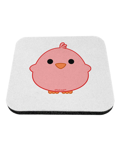 Cute Little Chick - Red Coaster by TooLoud-Coasters-TooLoud-White-Davson Sales