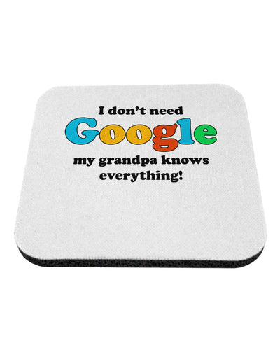 I Don't Need Google - Grandpa Coaster-Coasters-TooLoud-White-Davson Sales