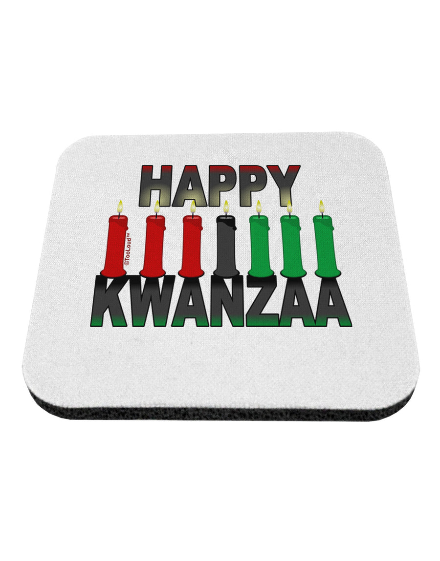 Happy Kwanzaa Candles Coaster-Coasters-TooLoud-1-Davson Sales