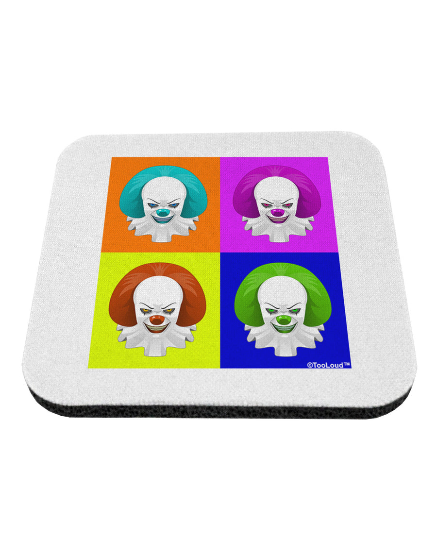Clown Face Pop Art Coaster-Coasters-TooLoud-White-Davson Sales