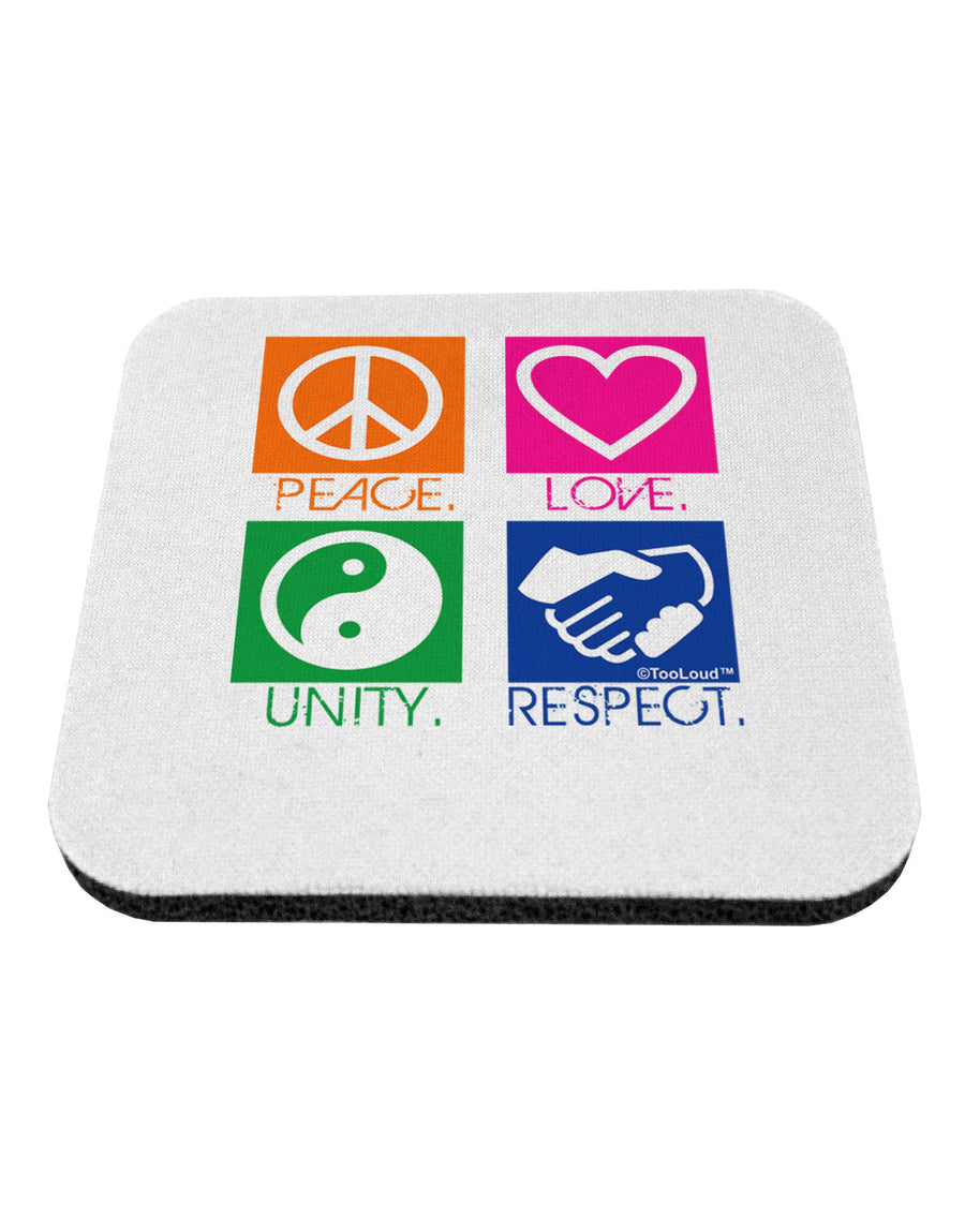 PLUR Squares Color Coaster-Coasters-TooLoud-White-Davson Sales