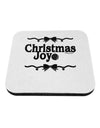 Christmas Joy BnW Coaster-Coasters-TooLoud-1-Davson Sales