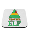 Matching Christmas Design - Elf Family - Brother Elf Coaster by TooLoud-Coasters-TooLoud-White-Davson Sales