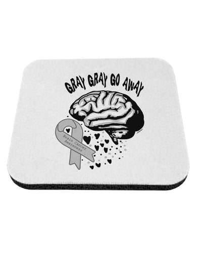 TooLoud Gray Gray Go Away Coaster-Coasters-TooLoud-1 Piece-Davson Sales