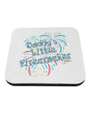 Daddy's Little Firecracker Coaster-Coasters-TooLoud-White-Davson Sales