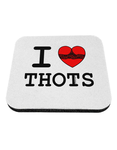 I Love Heart THOTS Coaster-Coasters-TooLoud-White-Davson Sales