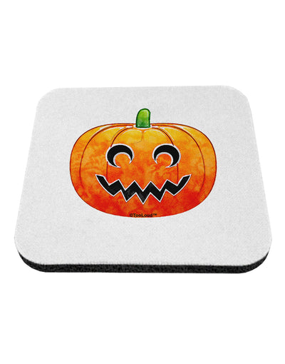 Jack-O-Lantern Watercolor Coaster-Coasters-TooLoud-White-Davson Sales