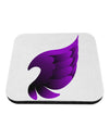 Cute Single Dark Angel Wing Black and Purple Coaster-Coasters-TooLoud-White-Davson Sales