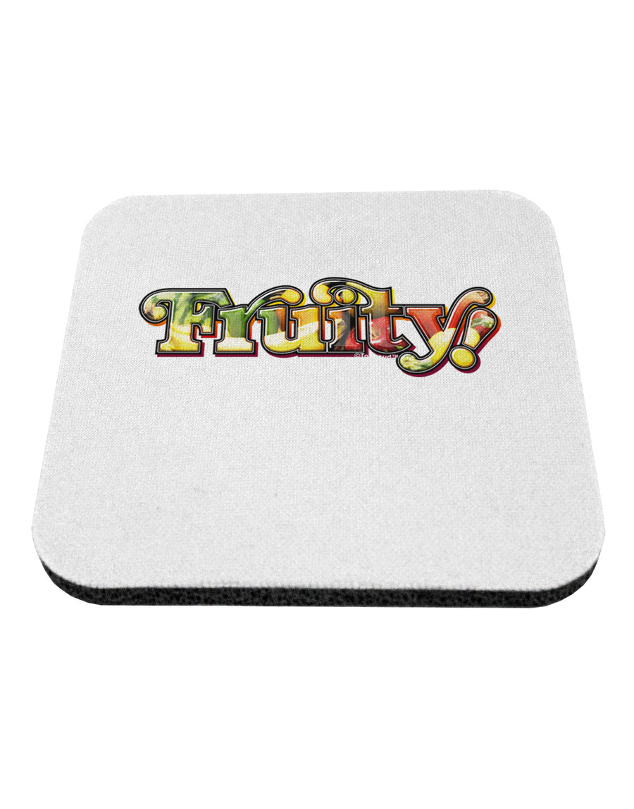 Fruity Text Coaster-Coasters-TooLoud-White-Davson Sales