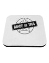 50th Birthday Made In Birth Year 1964 Coaster-Coasters-TooLoud-White-Davson Sales