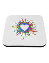 Heart Paint Splatter Coaster-Coasters-TooLoud-1-Davson Sales