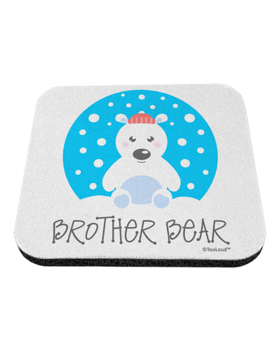 Matching Polar Bear Family - Brother Bear Coaster by TooLoud-Coasters-TooLoud-White-Davson Sales