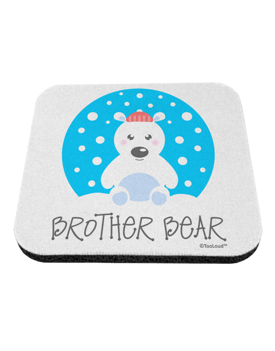 Matching Polar Bear Family - Brother Bear Coaster by TooLoud-Coasters-TooLoud-White-Davson Sales