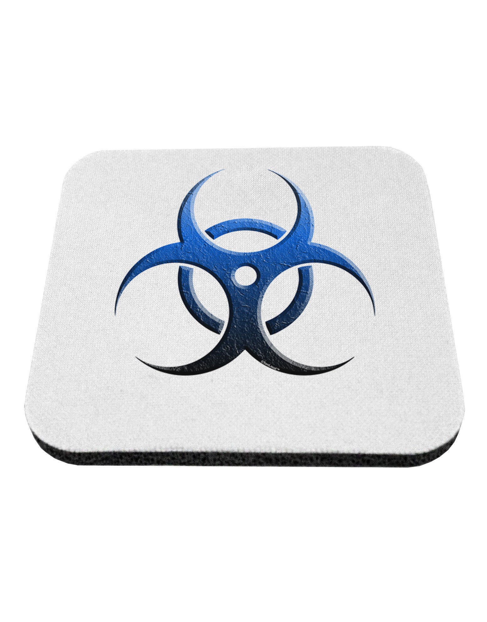 Biohazard Symbol Blue Stone - Apocalypse Coaster-Coasters-TooLoud-White-Davson Sales