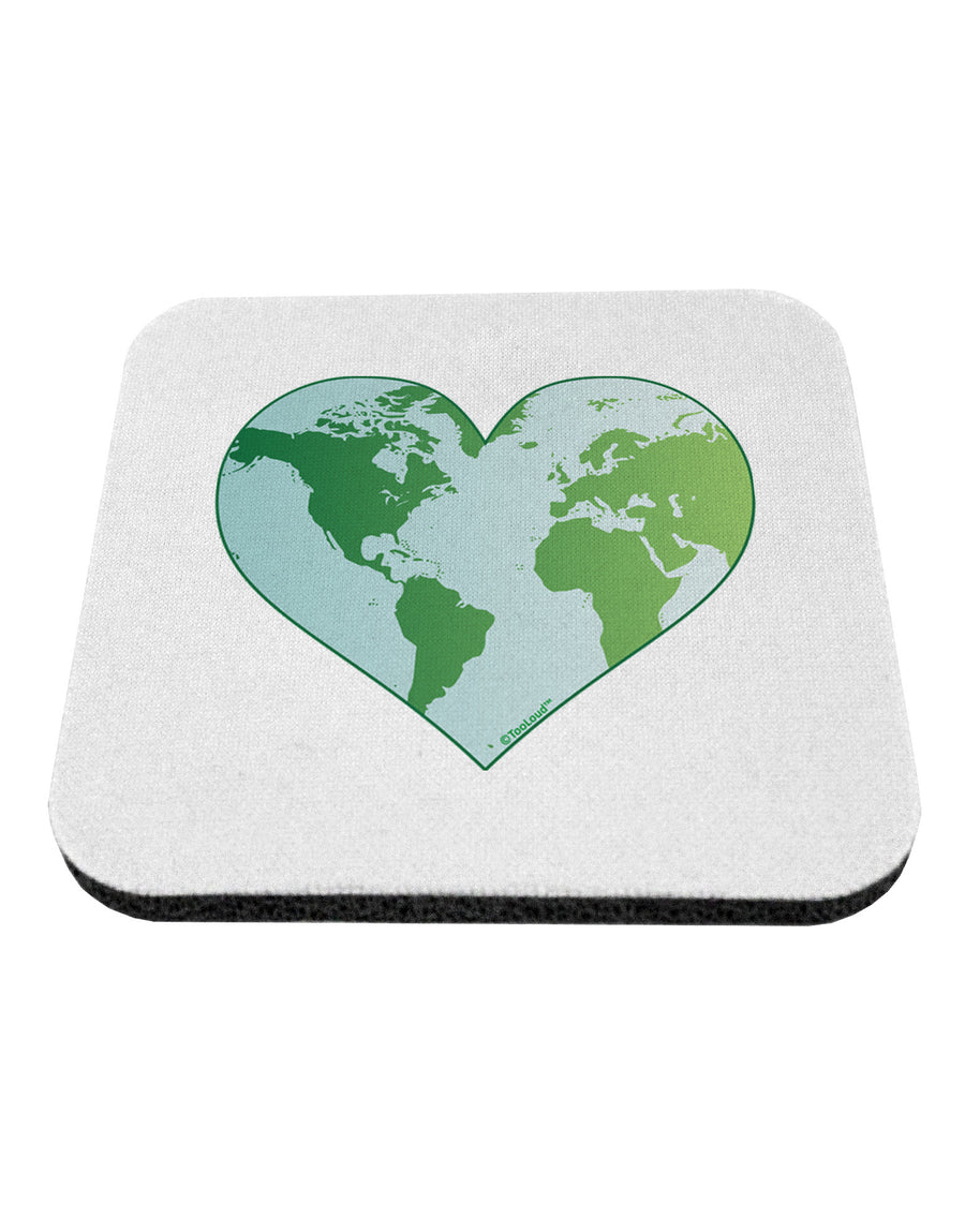 World Globe Heart Coaster-Coasters-TooLoud-White-Davson Sales