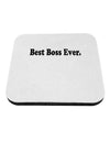 Best Boss Ever Text - Boss Day Coaster-Coasters-TooLoud-White-Davson Sales