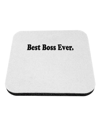 Best Boss Ever Text - Boss Day Coaster-Coasters-TooLoud-White-Davson Sales