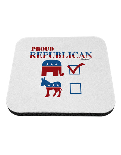 Proud Republican Checkmark Coaster-Coasters-TooLoud-1-Davson Sales