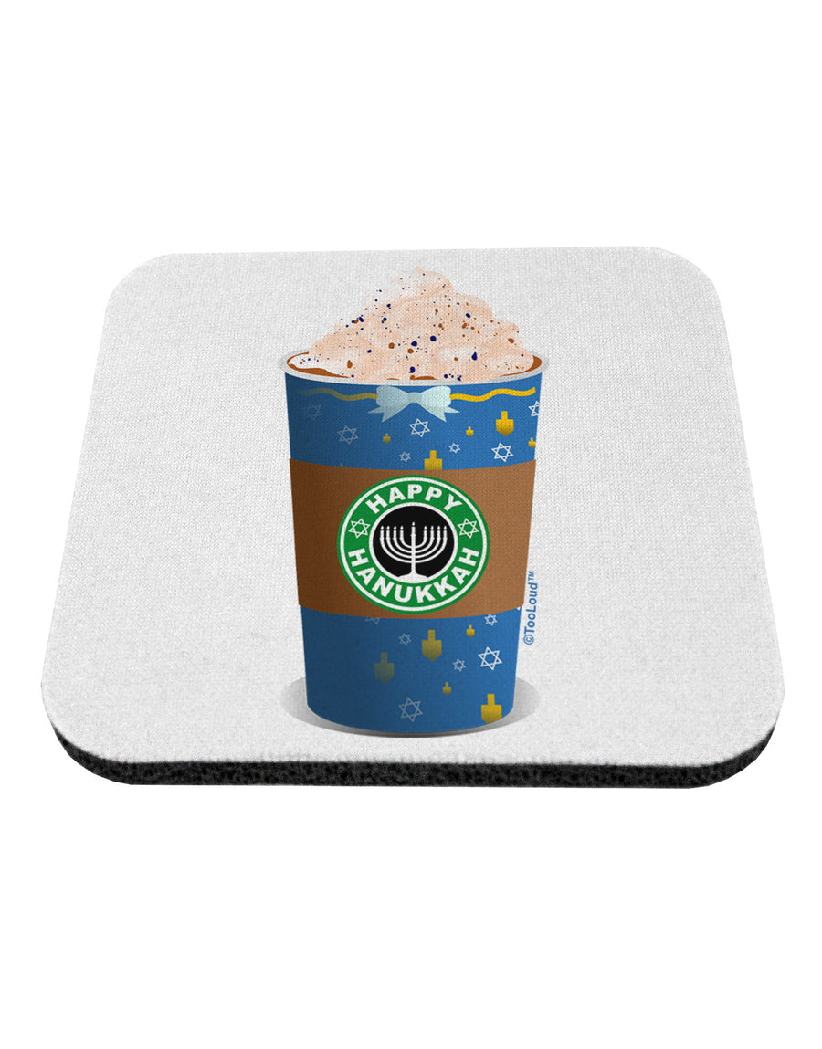 Happy Hanukkah Latte Cup Coaster-Coasters-TooLoud-1-Davson Sales