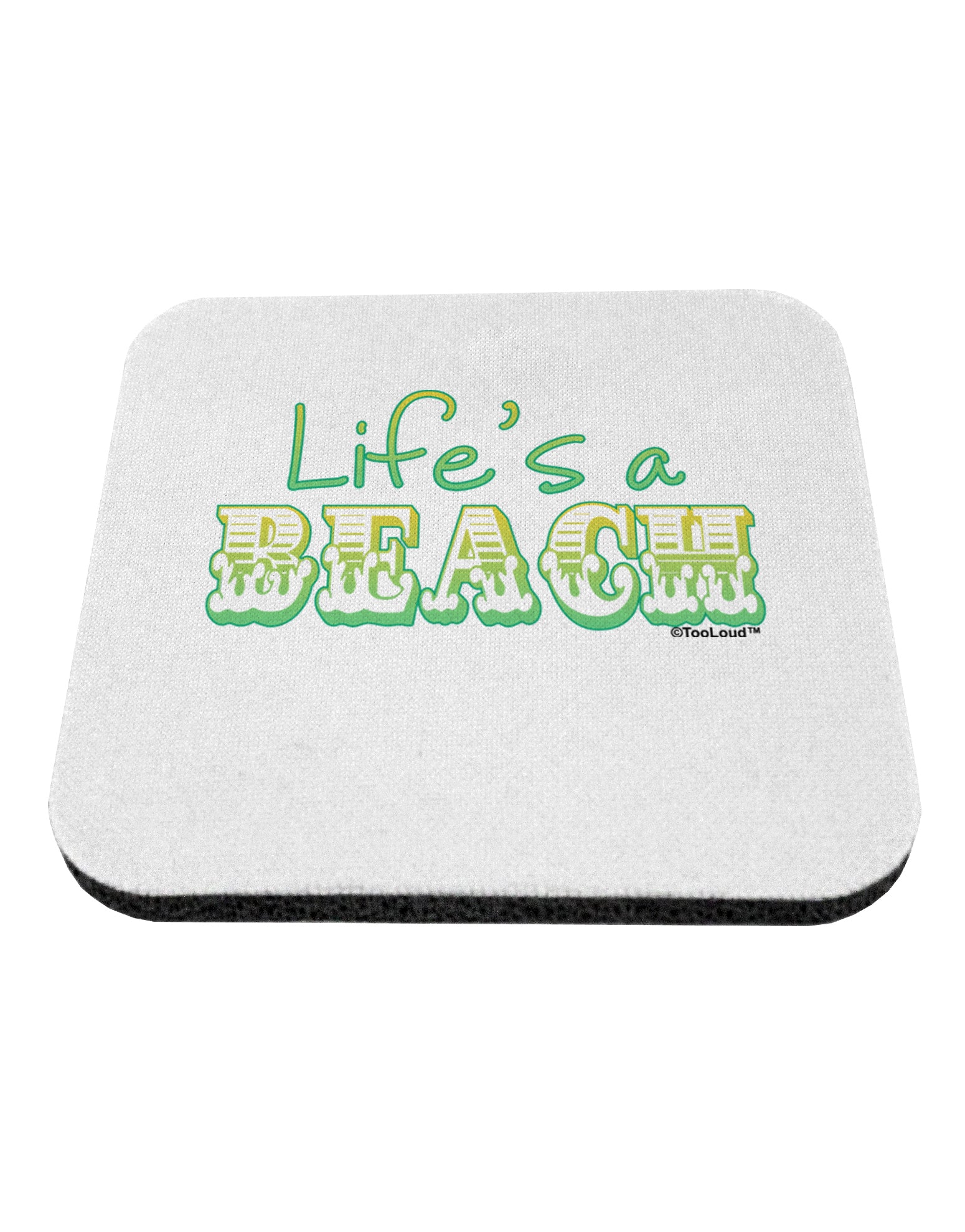 Lifes a Beach Color Coaster by TooLoud-Coasters-TooLoud-White-Davson Sales