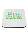 Lifes a Beach Color Coaster by TooLoud-Coasters-TooLoud-White-Davson Sales