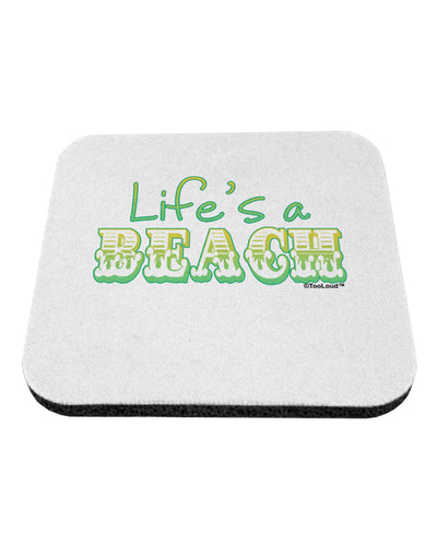 Lifes a Beach Color Coaster by TooLoud-Coasters-TooLoud-White-Davson Sales